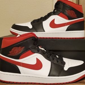 Jordan 1 Mid "Metallic Red" 554724-122 M10.5